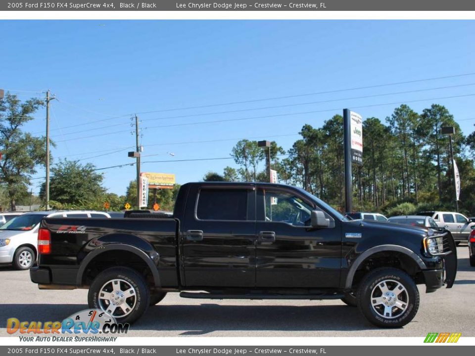 2005 Ford F150 FX4 SuperCrew 4x4 Black / Black Photo #5