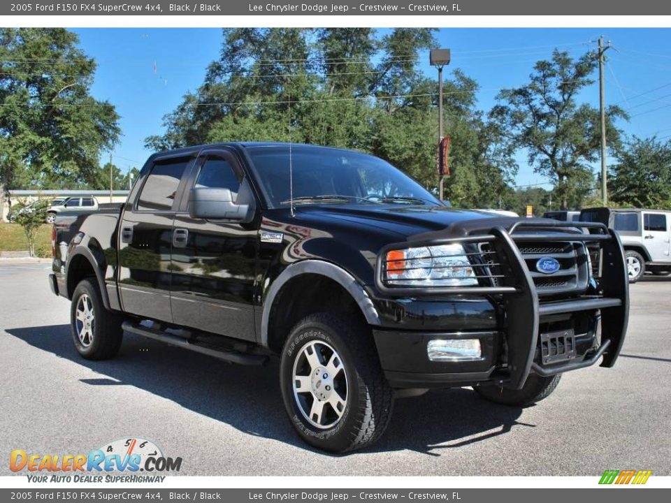 2005 Ford F150 FX4 SuperCrew 4x4 Black / Black Photo #6