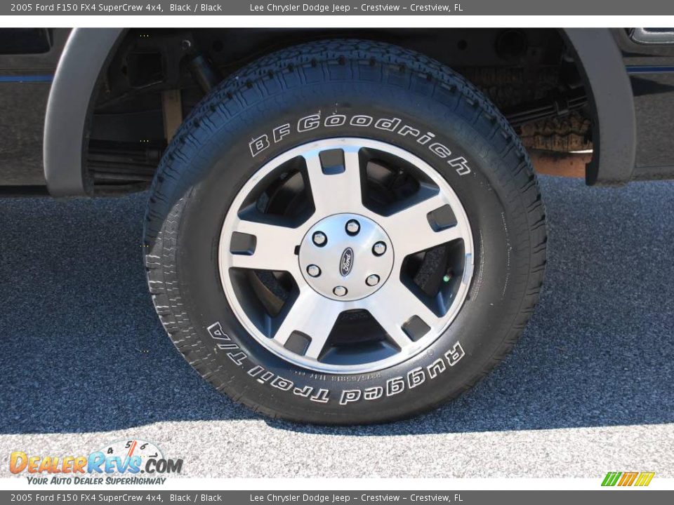 2005 Ford F150 FX4 SuperCrew 4x4 Black / Black Photo #10