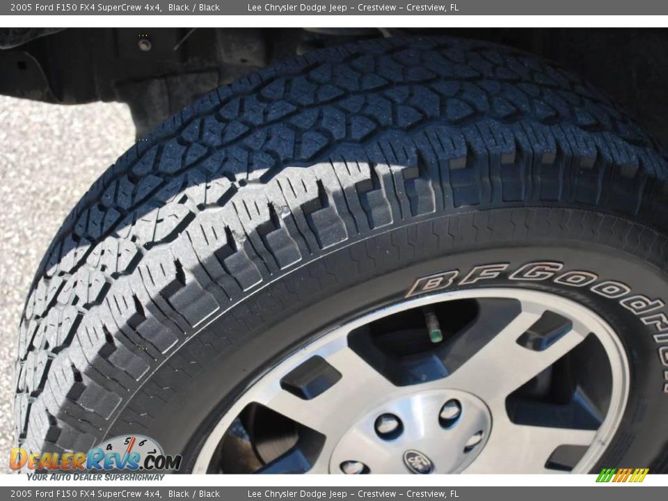 2005 Ford F150 FX4 SuperCrew 4x4 Black / Black Photo #11