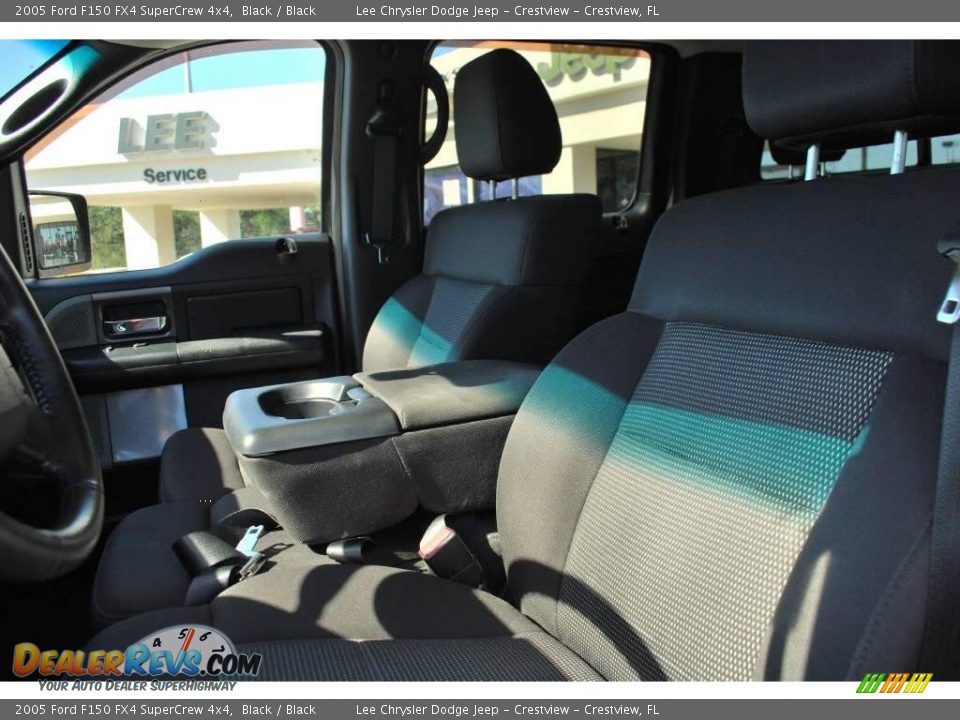 2005 Ford F150 FX4 SuperCrew 4x4 Black / Black Photo #13