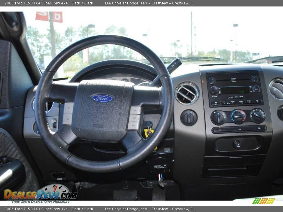 2005 Ford F150 FX4 SuperCrew 4x4 Black / Black Photo #17