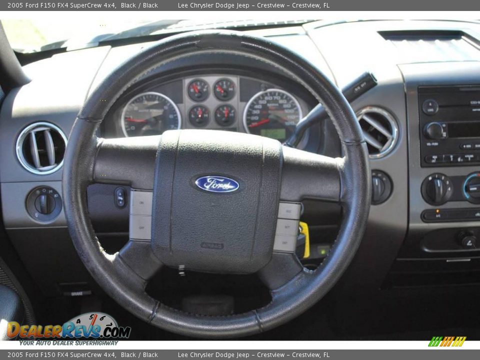 2005 Ford F150 FX4 SuperCrew 4x4 Black / Black Photo #18