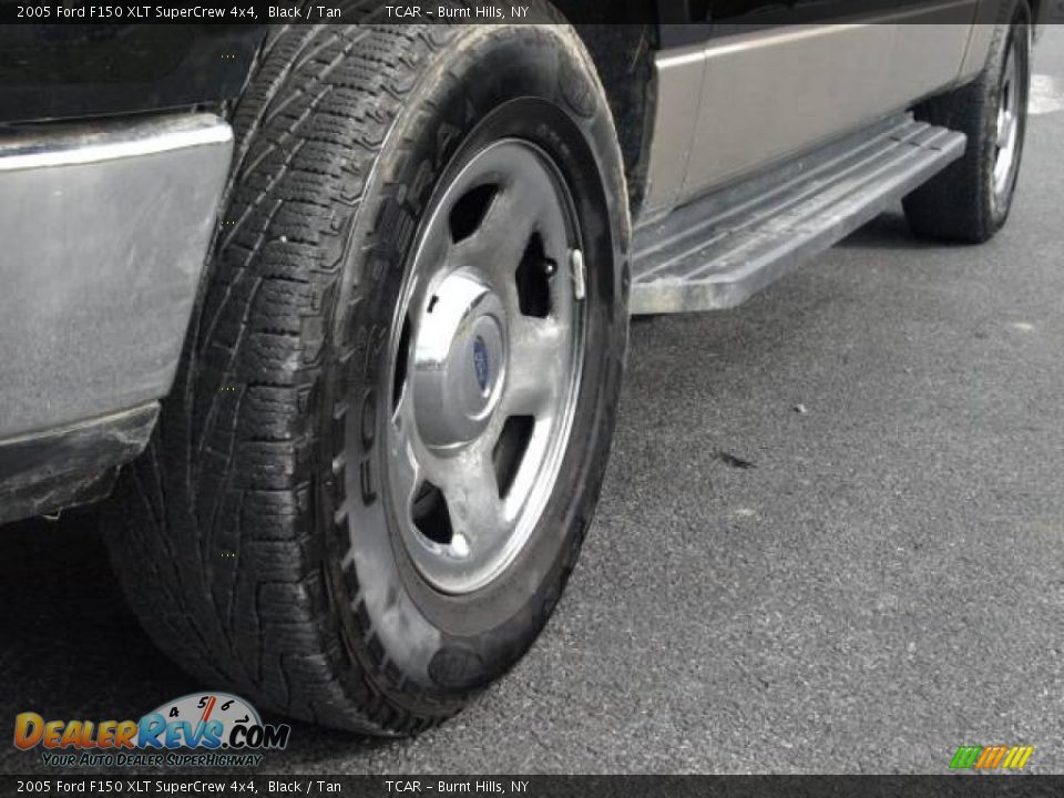 2005 Ford F150 XLT SuperCrew 4x4 Black / Tan Photo #7