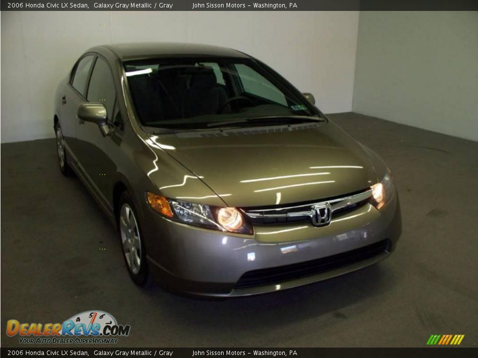 2006 Honda Civic LX Sedan Galaxy Gray Metallic / Gray Photo #1