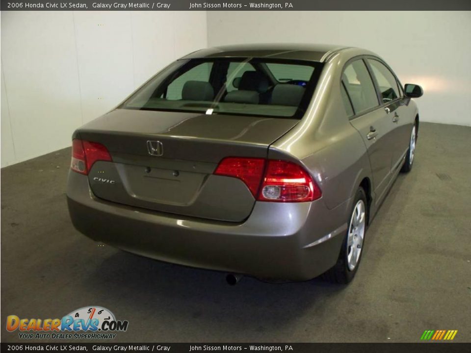 2006 Honda Civic LX Sedan Galaxy Gray Metallic / Gray Photo #4