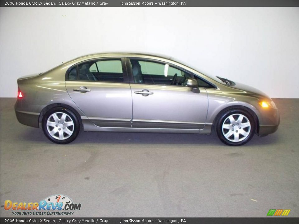 2006 Honda Civic LX Sedan Galaxy Gray Metallic / Gray Photo #5
