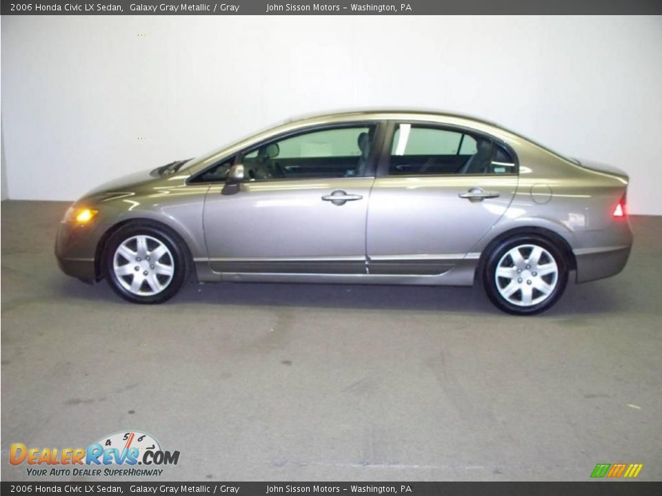 2006 Honda Civic LX Sedan Galaxy Gray Metallic / Gray Photo #6