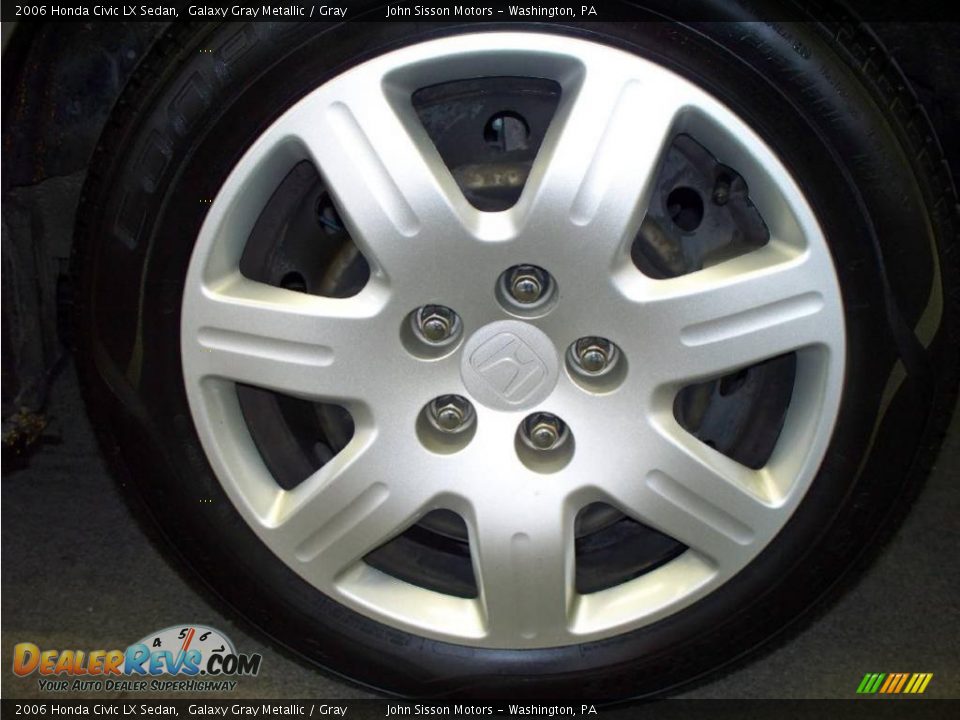 2006 Honda Civic LX Sedan Galaxy Gray Metallic / Gray Photo #10