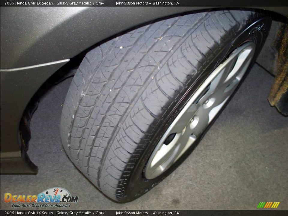 2006 Honda Civic LX Sedan Galaxy Gray Metallic / Gray Photo #11