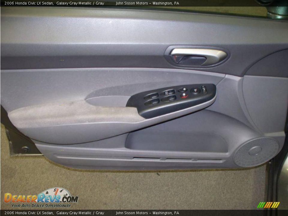 2006 Honda Civic LX Sedan Galaxy Gray Metallic / Gray Photo #13