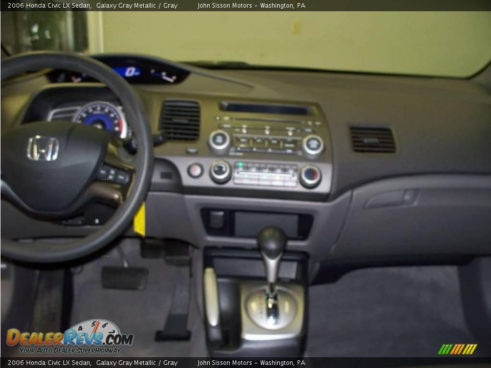 2006 Honda Civic LX Sedan Galaxy Gray Metallic / Gray Photo #17