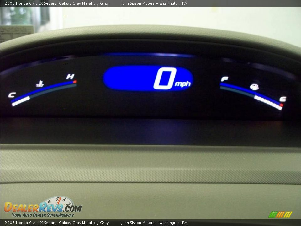 2006 Honda Civic LX Sedan Galaxy Gray Metallic / Gray Photo #20