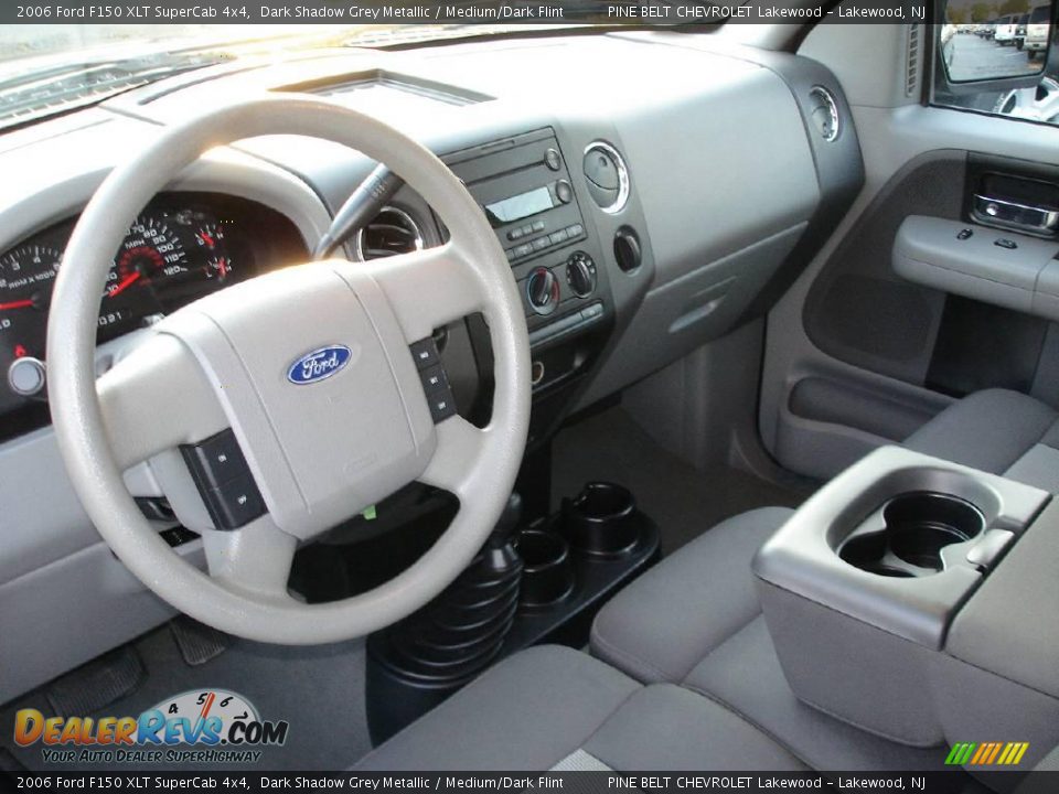 2006 Ford F150 XLT SuperCab 4x4 Dark Shadow Grey Metallic / Medium/Dark Flint Photo #9
