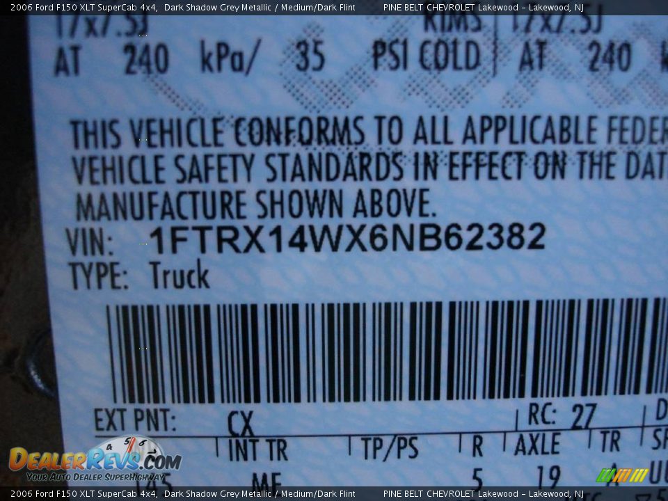 2006 Ford F150 XLT SuperCab 4x4 Dark Shadow Grey Metallic / Medium/Dark Flint Photo #15