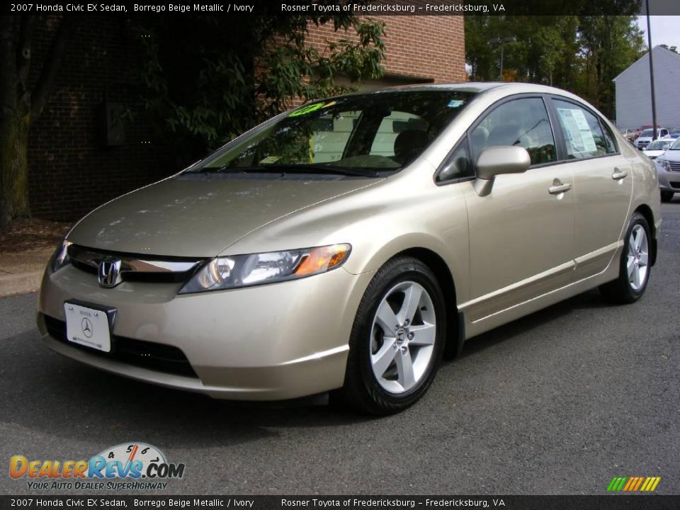 2007 Honda Civic EX Sedan Borrego Beige Metallic / Ivory Photo #1