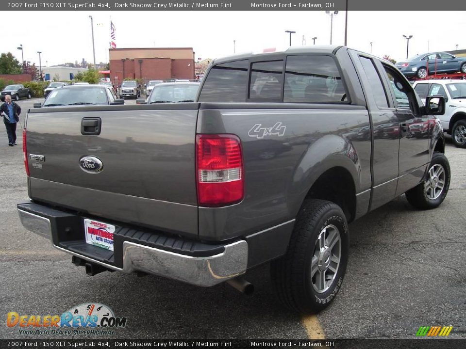 2007 Ford F150 XLT SuperCab 4x4 Dark Shadow Grey Metallic / Medium Flint Photo #5