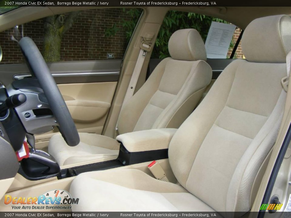 2007 Honda Civic EX Sedan Borrego Beige Metallic / Ivory Photo #6