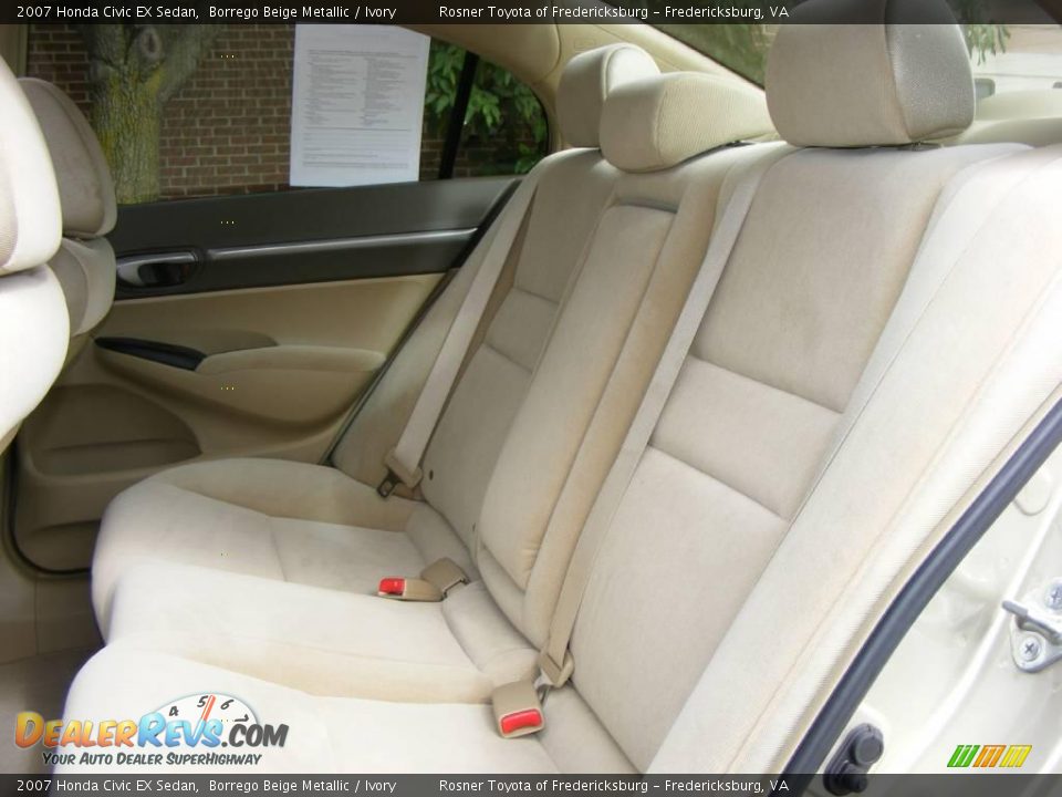2007 Honda Civic EX Sedan Borrego Beige Metallic / Ivory Photo #7
