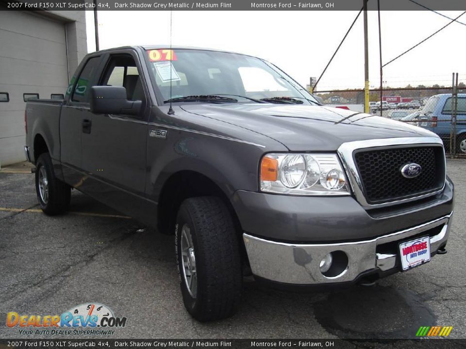 2007 Ford F150 XLT SuperCab 4x4 Dark Shadow Grey Metallic / Medium Flint Photo #7