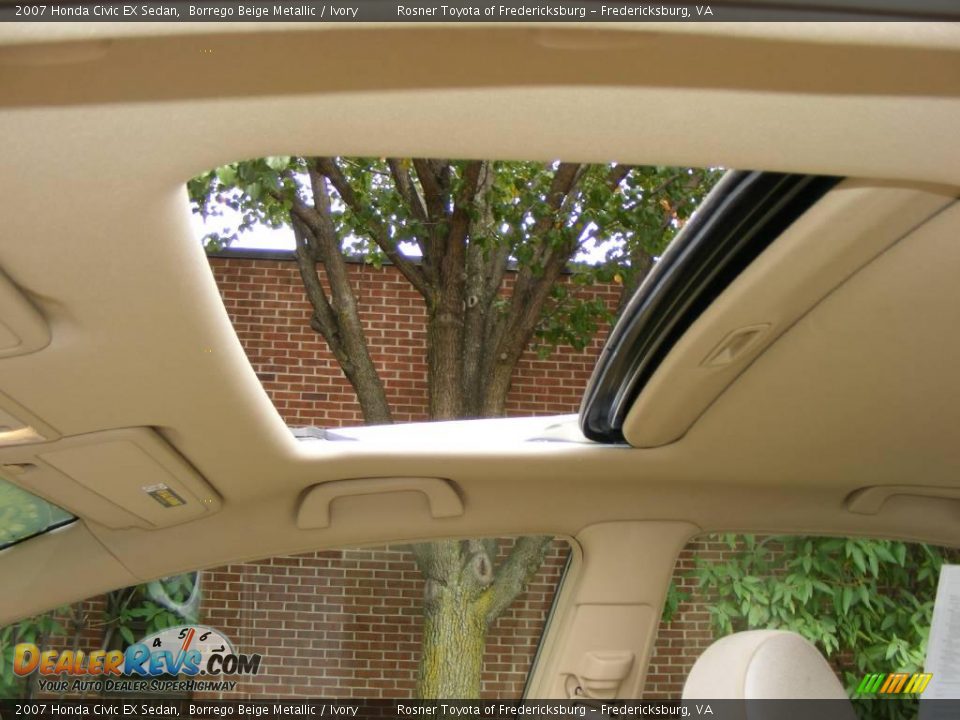 2007 Honda Civic EX Sedan Borrego Beige Metallic / Ivory Photo #8
