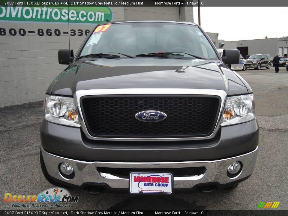 2007 Ford F150 XLT SuperCab 4x4 Dark Shadow Grey Metallic / Medium Flint Photo #8