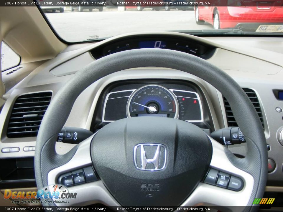 2007 Honda Civic EX Sedan Borrego Beige Metallic / Ivory Photo #10