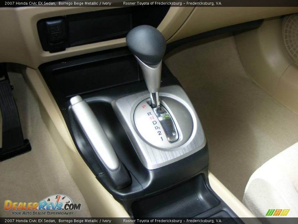 2007 Honda Civic EX Sedan Borrego Beige Metallic / Ivory Photo #13