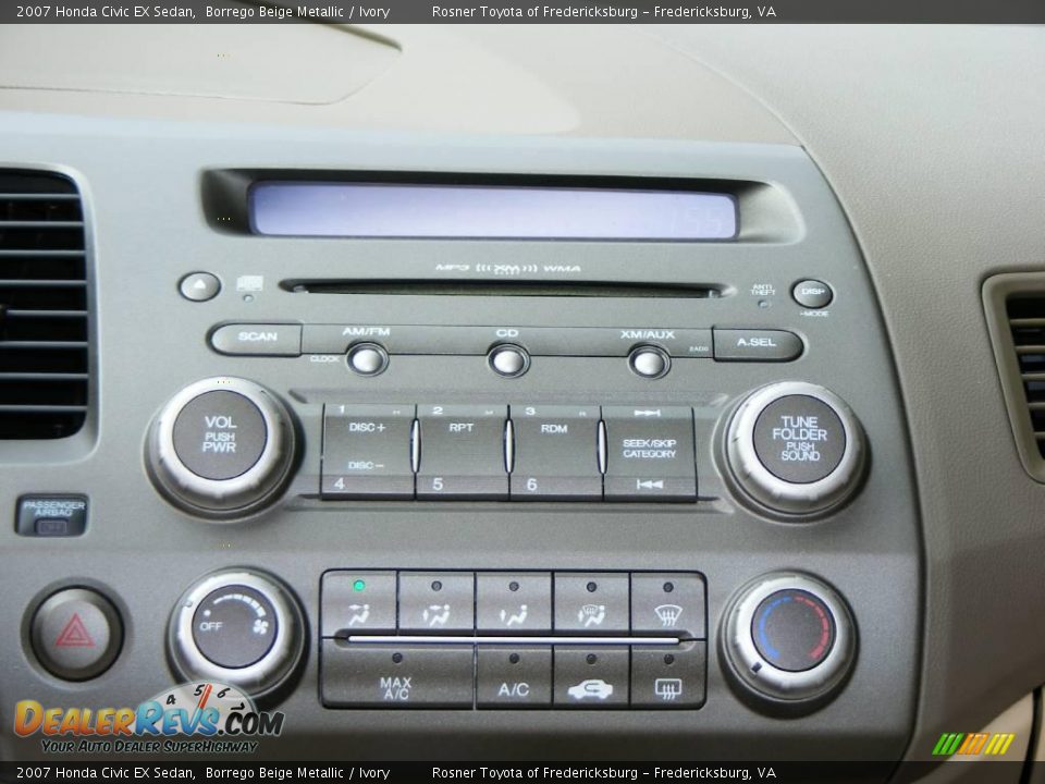 2007 Honda Civic EX Sedan Borrego Beige Metallic / Ivory Photo #14