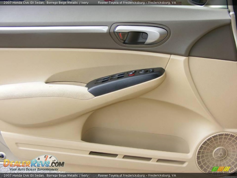 2007 Honda Civic EX Sedan Borrego Beige Metallic / Ivory Photo #15