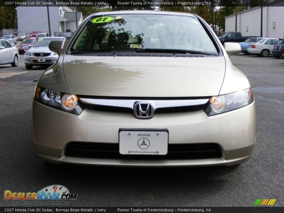 2007 Honda Civic EX Sedan Borrego Beige Metallic / Ivory Photo #16