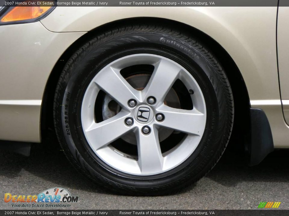 2007 Honda Civic EX Sedan Borrego Beige Metallic / Ivory Photo #20