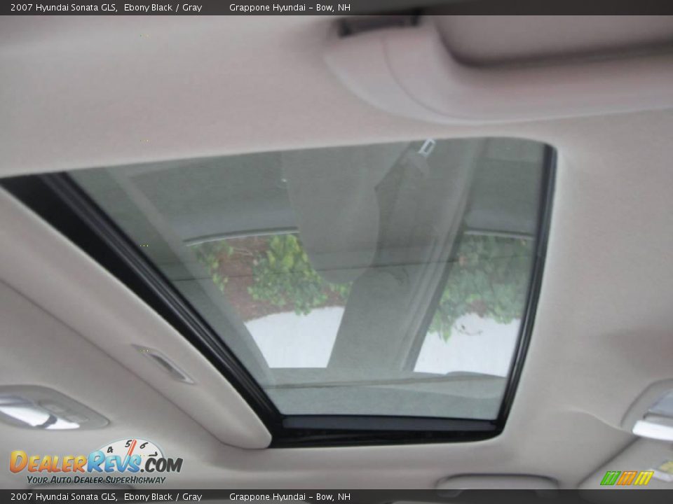 2007 Hyundai Sonata GLS Ebony Black / Gray Photo #7
