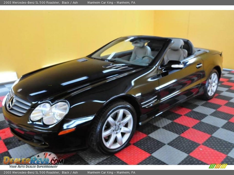 2003 Mercedes-Benz SL 500 Roadster Black / Ash Photo #1