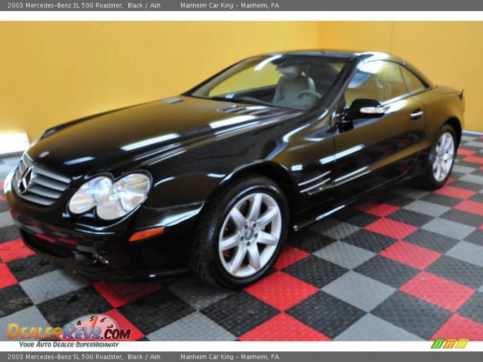 2003 Mercedes-Benz SL 500 Roadster Black / Ash Photo #3