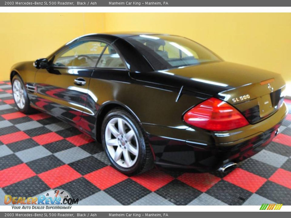 2003 Mercedes-Benz SL 500 Roadster Black / Ash Photo #4