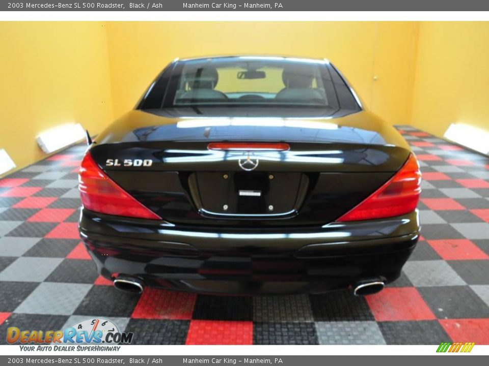 2003 Mercedes-Benz SL 500 Roadster Black / Ash Photo #5