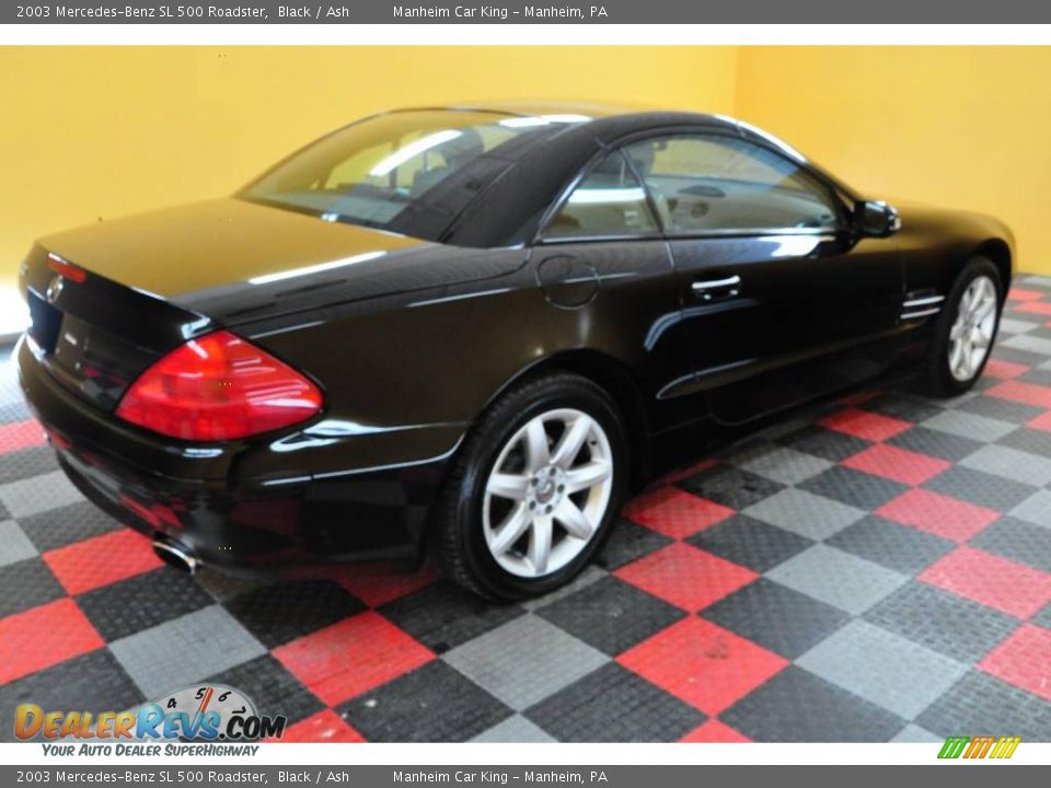 2003 Mercedes-Benz SL 500 Roadster Black / Ash Photo #6
