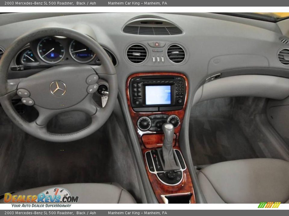 2003 Mercedes-Benz SL 500 Roadster Black / Ash Photo #7