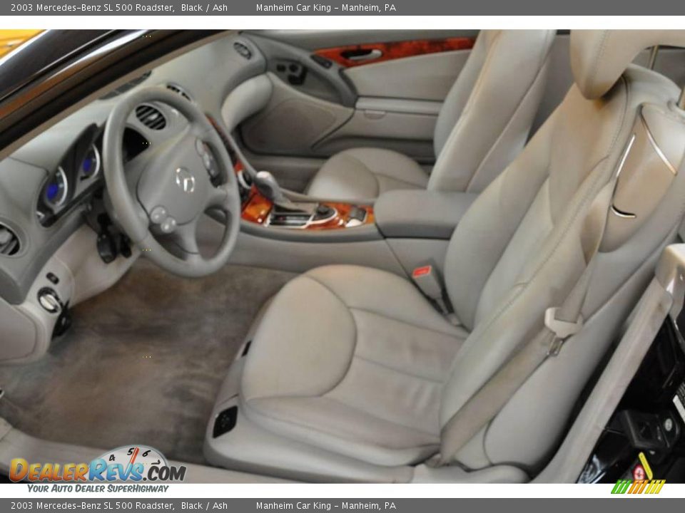 2003 Mercedes-Benz SL 500 Roadster Black / Ash Photo #8