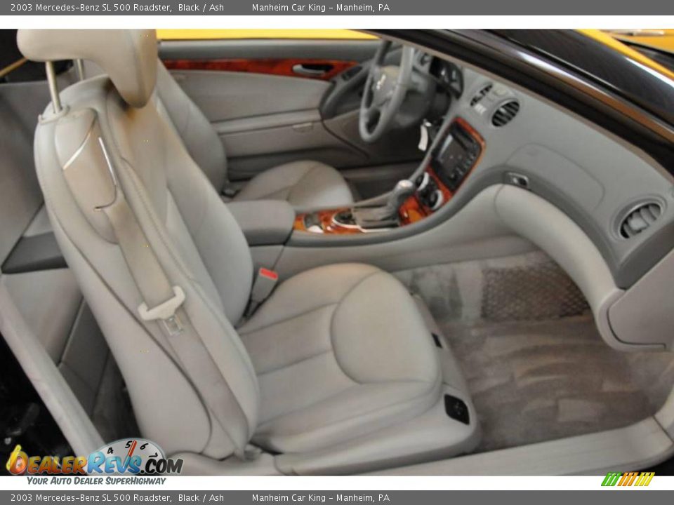 2003 Mercedes-Benz SL 500 Roadster Black / Ash Photo #9