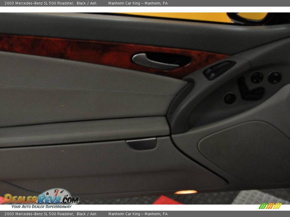 2003 Mercedes-Benz SL 500 Roadster Black / Ash Photo #13