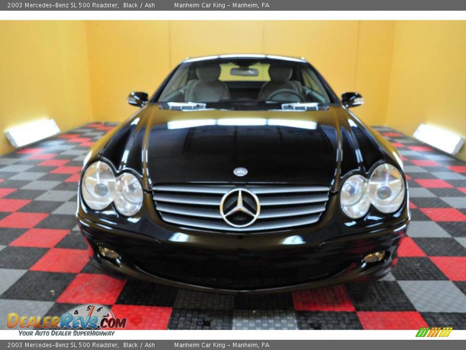 2003 Mercedes-Benz SL 500 Roadster Black / Ash Photo #14