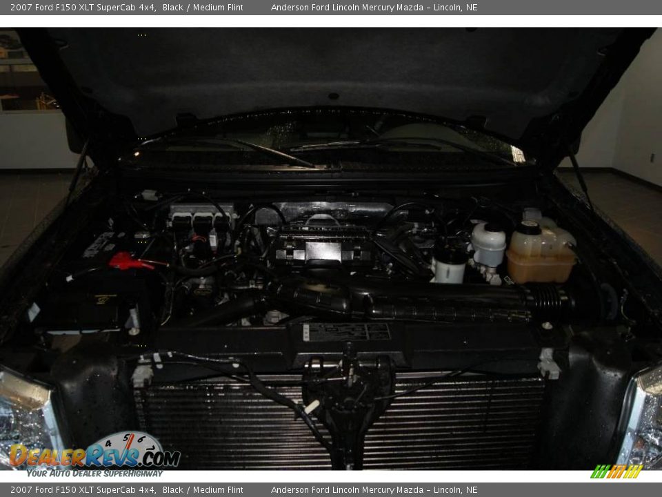 2007 Ford F150 XLT SuperCab 4x4 Black / Medium Flint Photo #8