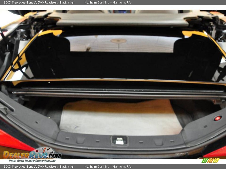 2003 Mercedes-Benz SL 500 Roadster Black / Ash Photo #15