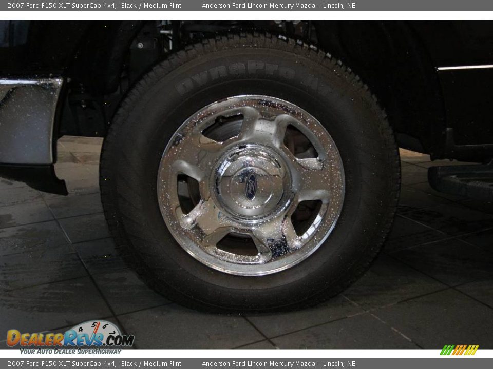 2007 Ford F150 XLT SuperCab 4x4 Black / Medium Flint Photo #9