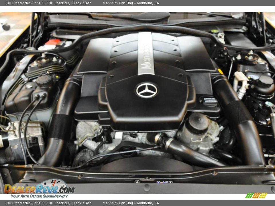 2003 Mercedes-Benz SL 500 Roadster Black / Ash Photo #18