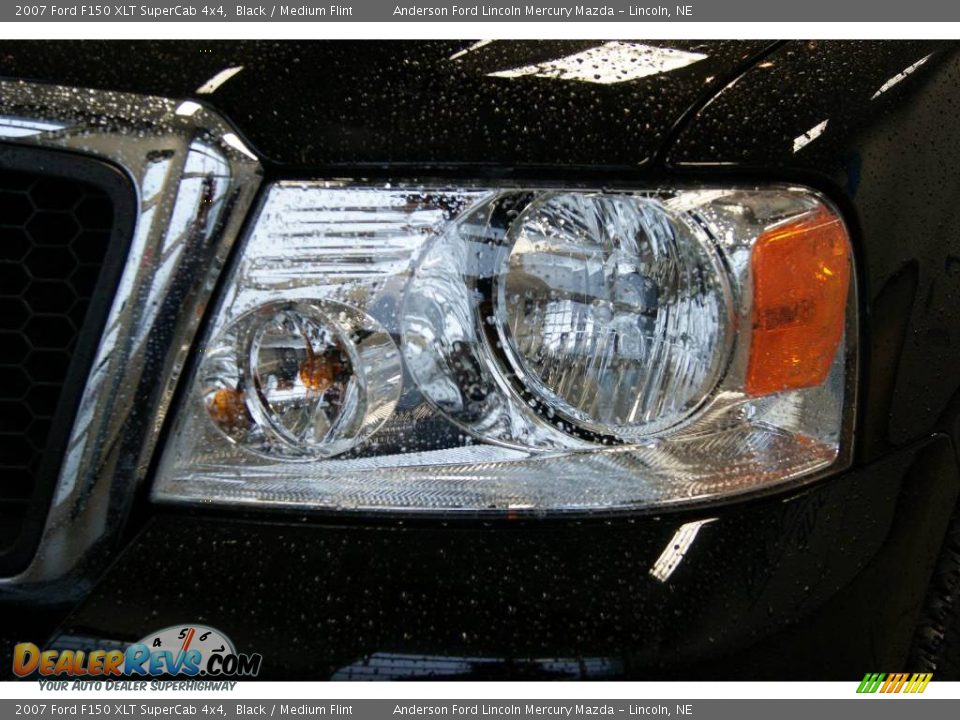 2007 Ford F150 XLT SuperCab 4x4 Black / Medium Flint Photo #12