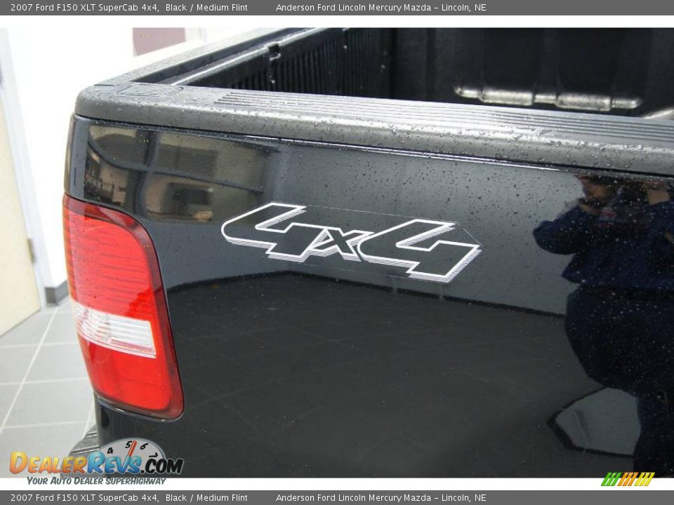 2007 Ford F150 XLT SuperCab 4x4 Black / Medium Flint Photo #18