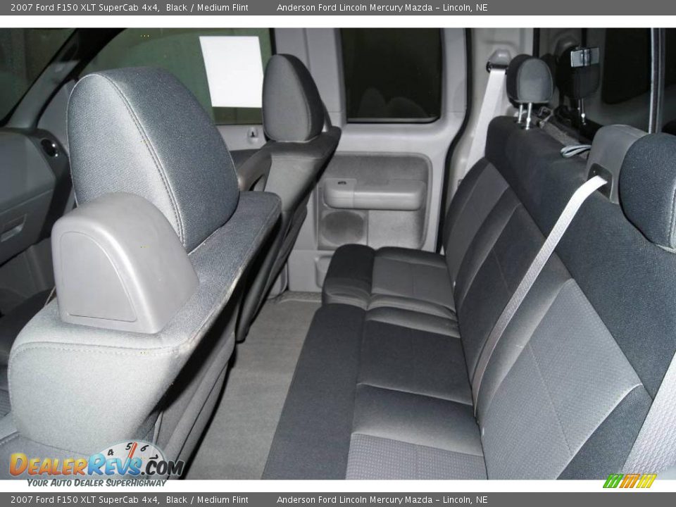 2007 Ford F150 XLT SuperCab 4x4 Black / Medium Flint Photo #26